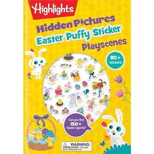 Easter Hidden Pictures Puffy Sticker Playscenes: Pictures Easter Activity Book with Over 50 Kids Stickers, Perfect Easter Present for Kids 3-6 -- Highlights - Paperback