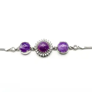 Triple Amethyst Bracelet