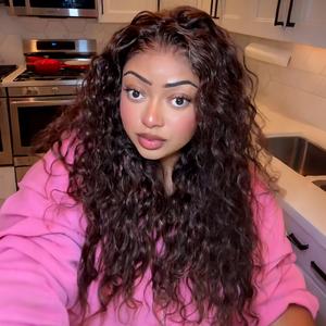 [13x6 GLUELESS WIG] Megalook #4 Chocolate Brown Color Bohemian Curls 13x6 Lace Front Wig Pre-everything Glueless Wig Pre Plucked Natural Hairline #Summervibes