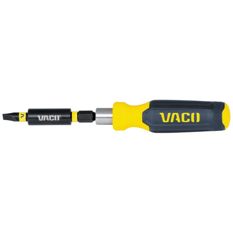 VACO 32-Piece SAE Ratcheting Wrench & Socket Set - 1/4-Inch Ratchet, Sockets, Bits, Extension & Compact Case - Great For DIY, Auto Repair & On-the-Go Fixes