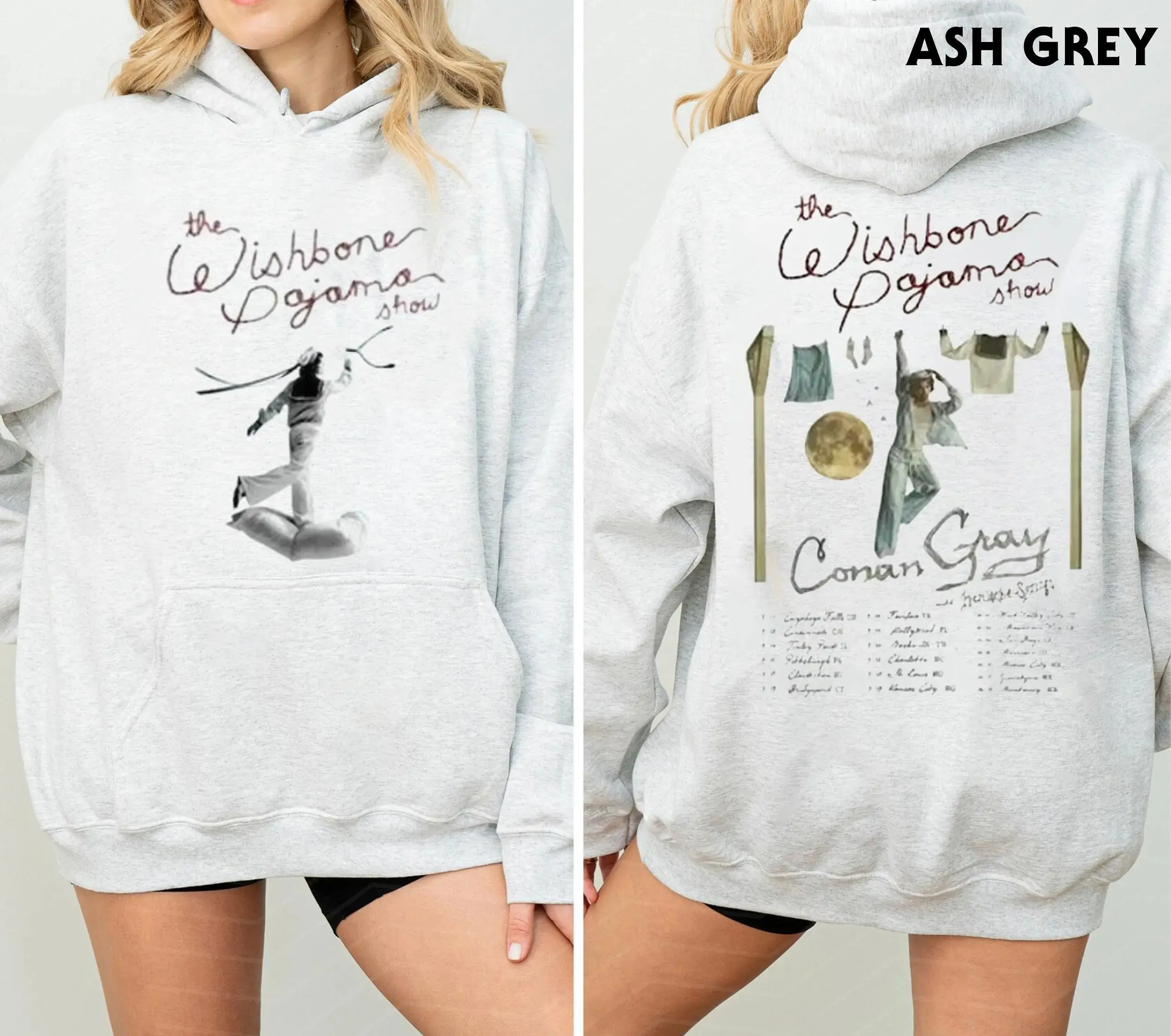 Conan Gray Wishbone World Tour 2026 Shirt, Music Band Tee, Vintage Tour Sweatshirt, Tour Hoodie Front and Back