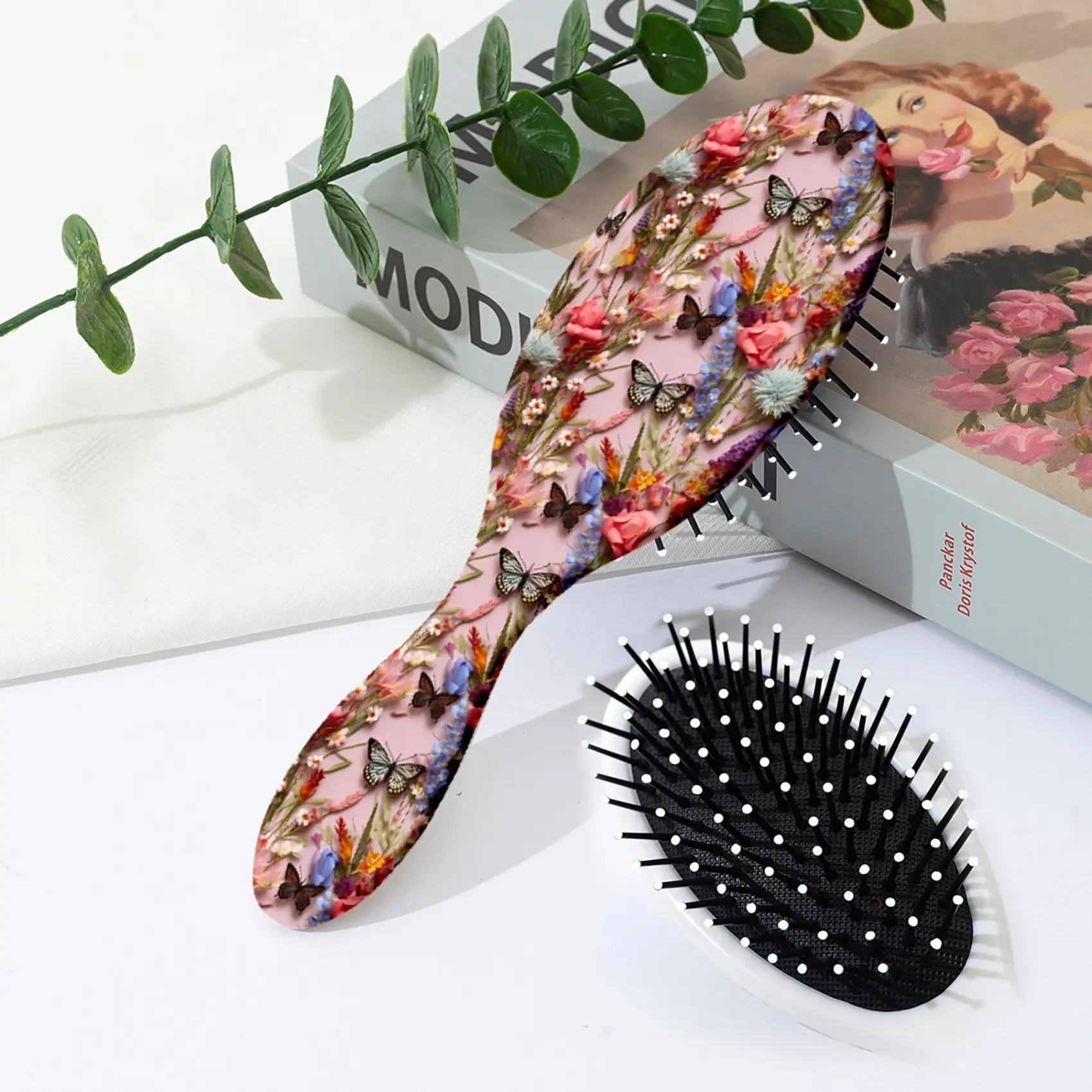 #Summervibes Qbeauty Detangling Hair Brush for Wet & Dry Hair — Ultra-Soft Flexible Bristles, Pain-Free, No-Pull, Prevents Breakage, Glides Through Knots for All Hair Types