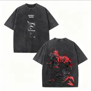 Choso Jujutsu Kaisen Supernova Graphic Tee Vintage Washed Anime T Shirt Retro Distressed Short Sleeve Casual Streetwear Blood Manipulation Character Shirt Summer Fashion Top Relaxed Fit Crew Neck Unisex Tee for JJK Fans