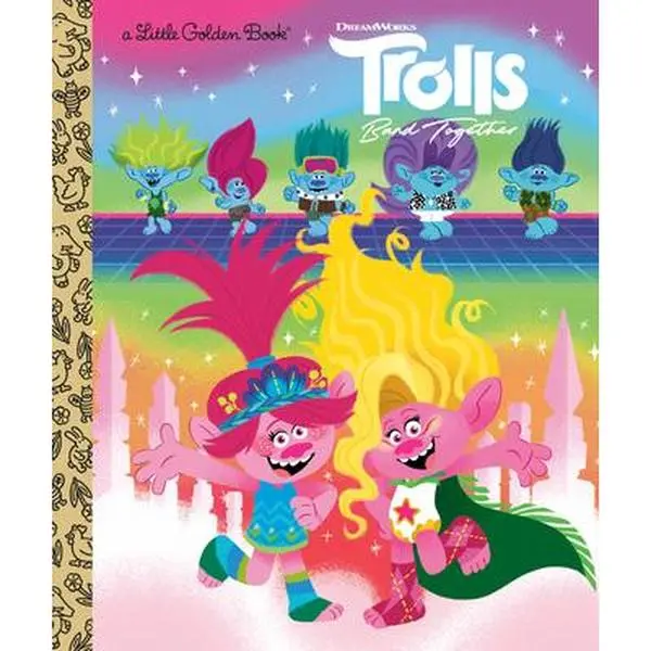 Trolls Band Together Hardcover Children's Literature & Art Book - DreamWorks Trolls, David Lewman, Focused on Music & Friendship