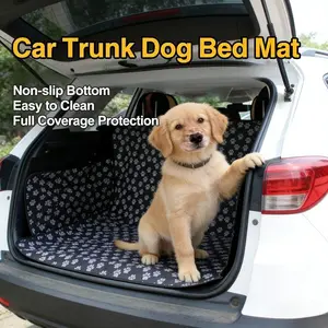 New Cargo Liner for SUV, Nonslip Dog Cargo Cover with Durable Backing, Pet Trunk Mat Protects Car Interior from Scratches, Dirt & Pet Hair, Universal Fit for Cars, Trucks & SUVs