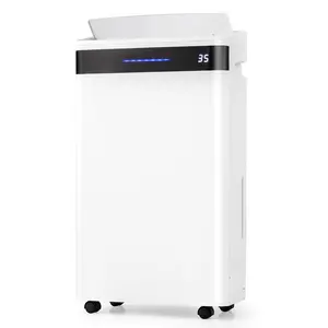 COSTWAY - 4500 Sq. Ft 57 Pint Dehumidifier for Home and Basement-White
