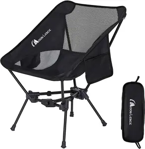 MOON LENCE Portable Camping Chair Backpacking Chair - The 4th Generation Ultralight Folding Chair - Compact, Lightweight Foldable Chairs for Hiking Mountaineering, Beach