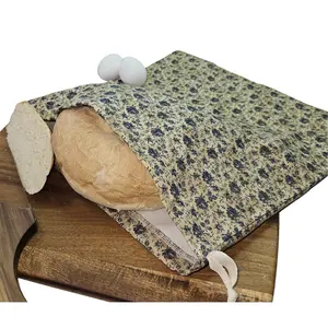 Sourdough Bread Bag, 100% Cotton Reusable Bread Bag, Artisan Bread, Zero Waste Sustainable, Sourdough Maker Gift