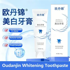 Oudan Jin Whitening Toothpaste Brightens White Teeth, Freshens Breath, Clears Stains and Stains