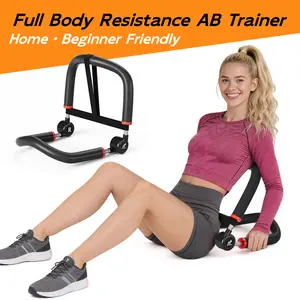 HOPHORSE Foldable Core Trainer, Adjustable Resistance Home Gym, Stable Spring Support, Portable Space-Saving Fitness Equipment for Indoor Daily Workout Walking Jogging Pad Walking Mat
