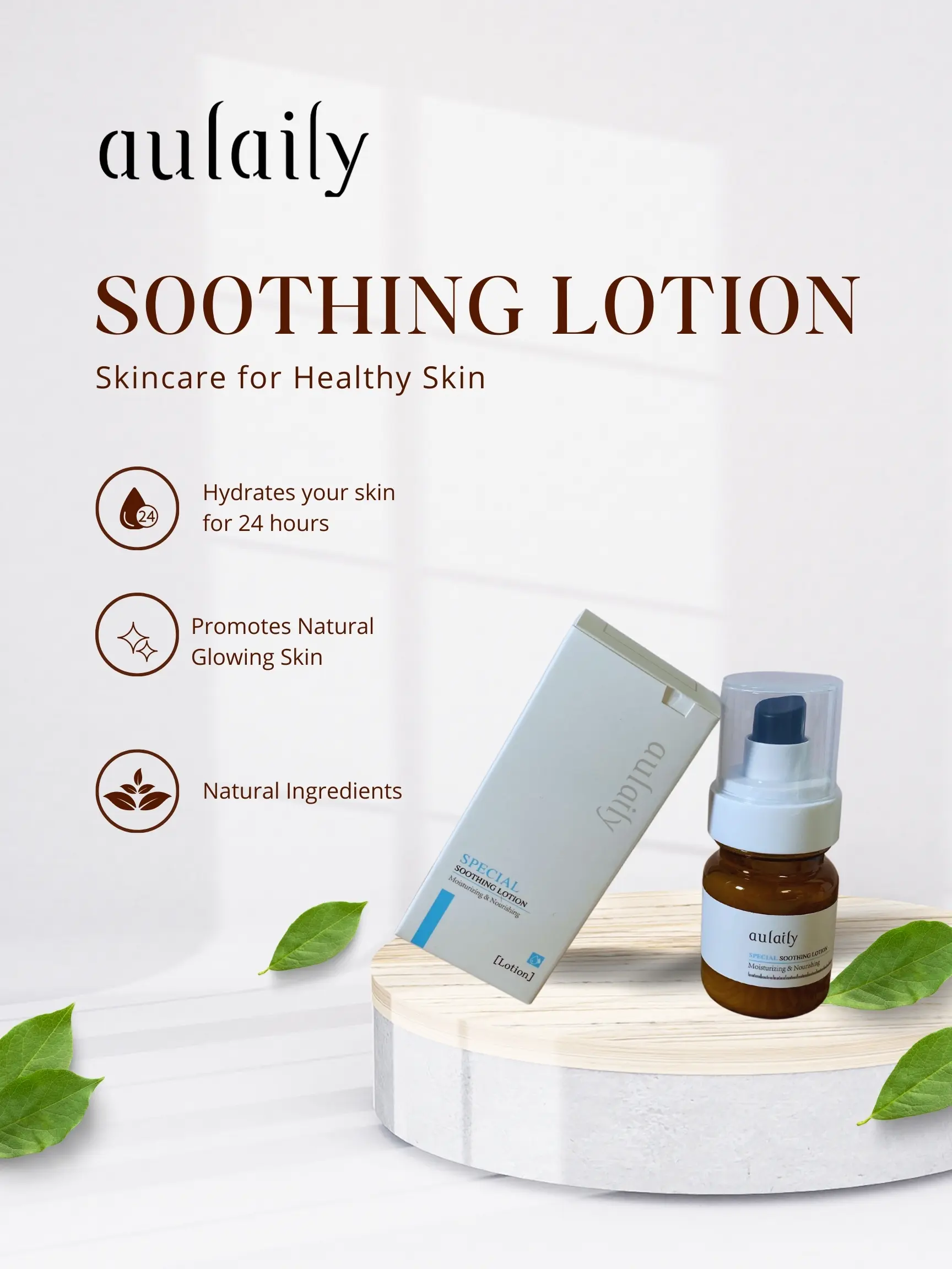aulaily  Essence Lotion 65ml - Refreshing, Non-Sticky, FDA Certified Hyaluronic Acid for Sensitive  and Brightening Benefits gentle care  skin firming all-natural moisturizer glow deep serum Skincare Oil