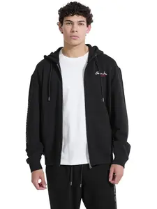 GUESS Jeans Male Script Zip Hoodie