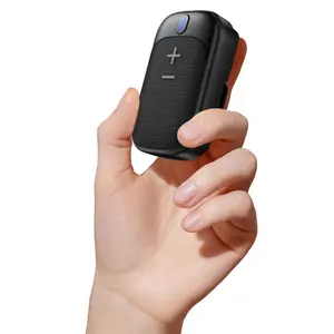 WS11 New Wearable Bluetooth Speaker IPX5 Waterproof Magnetic Clip on Mini Speakerphone Built in Mic Wireless 12 Hours Playtime