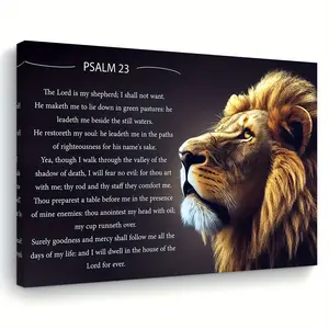 Lion Abstract Art Christianity, Living Room, Bedroom, and Kitchen Wall Art Prints, Home, Office Decoration, Holiday Gift for Her or Him