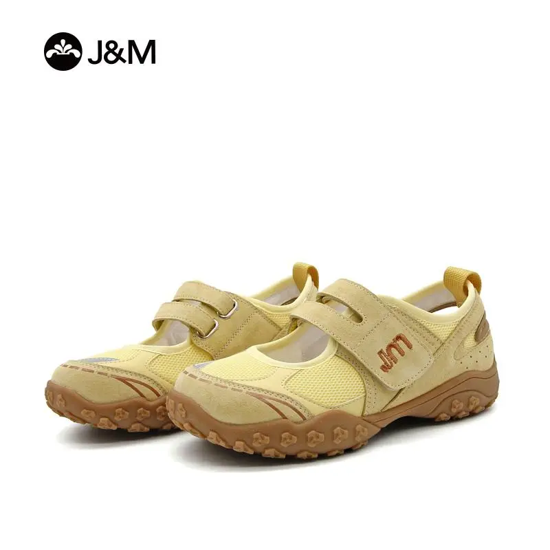 Joy&Mario Women's Adjustable Velcro Closed-Toe Hiking Sandals - Ultra Flexible, Foldable, Cushioned, Lightweight, Breathable Mesh, Non-Slip Rugged Rubber Sole Athletic All-Terrain Off-Road Casual Trainers for Outdoors Trekking Shoes