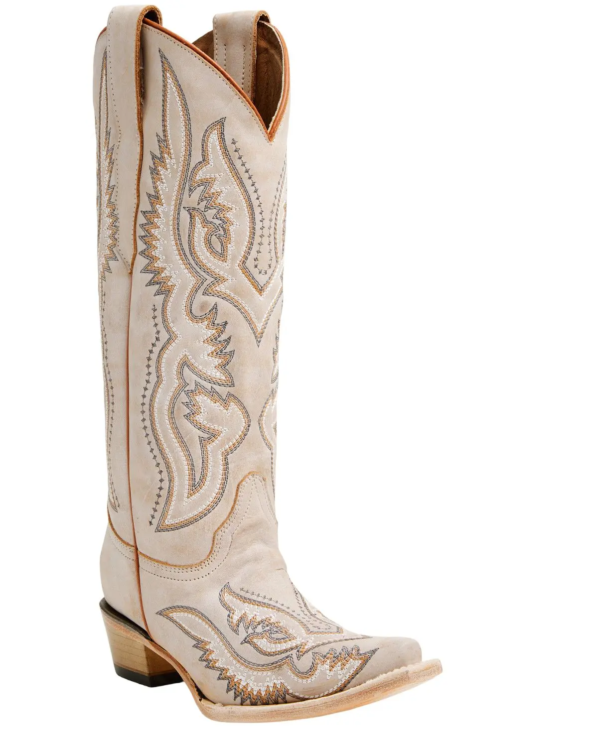 Circle G Women's Women'S Triad Embroidered Tall Western Boot Snip Toe - L8073