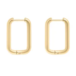 Rectangle Gold Huggies