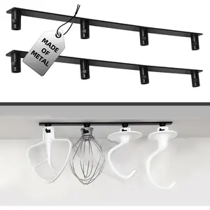 (2-Pack)  Metal Stand Mixer Attachment Storage Organizer, Compatible with  Attachments; Durable & Reliable Construction