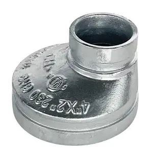GROOVED ECCENTRIC REDUCER, Galvanized, Sizes 4"x2" - 10"X8", UL/FM Listed