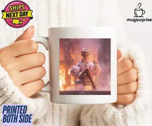 [SALE UP TO 50% + FREE SHIP] Distressed Doll Face Meme Mug, Doll Face Coffee Mug, Disgusted Doll Meme, Sarcastic Reaction Gift, Weird Humor Tea Cup, Unhinged Meme Mug