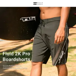 Billabong Fluid 2K Pro Boardshorts for Men, Quick-drying Fabrics, Concealed Zip-entry Pocket