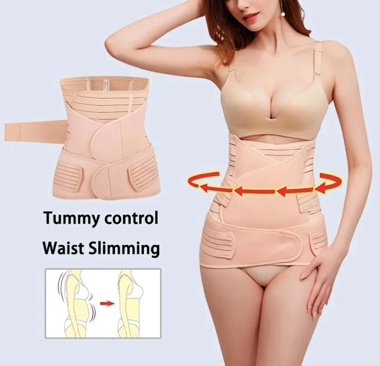 3 in 1 PostPartum Belly Band for Women - Postpartum Recovery and Body Shaping