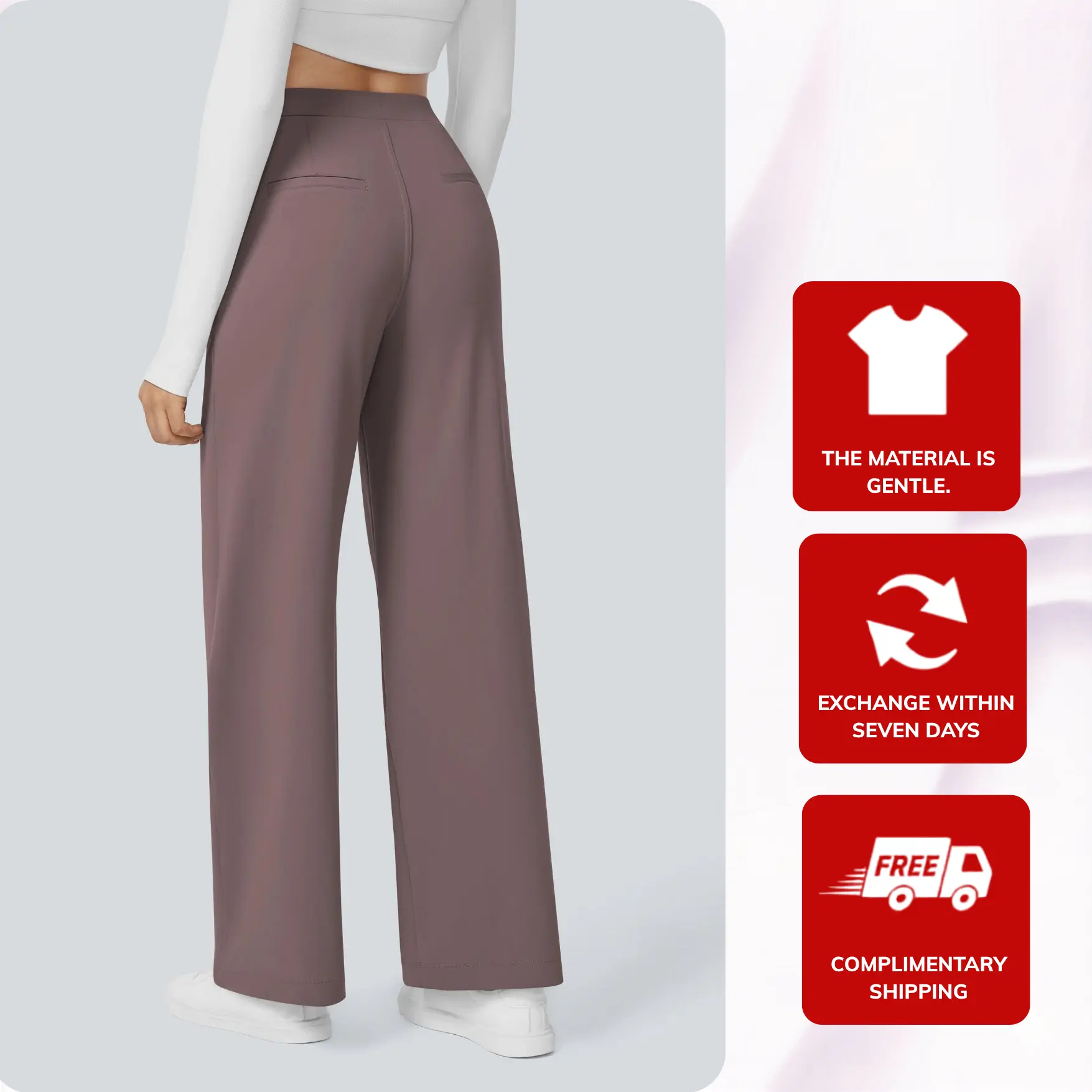 Women's Premium High-Waisted Crossover 2-in-1 Cloudful Air Fabric Tummy Control Flare Sports Leggings - Available in Multiple Sizes & Colors