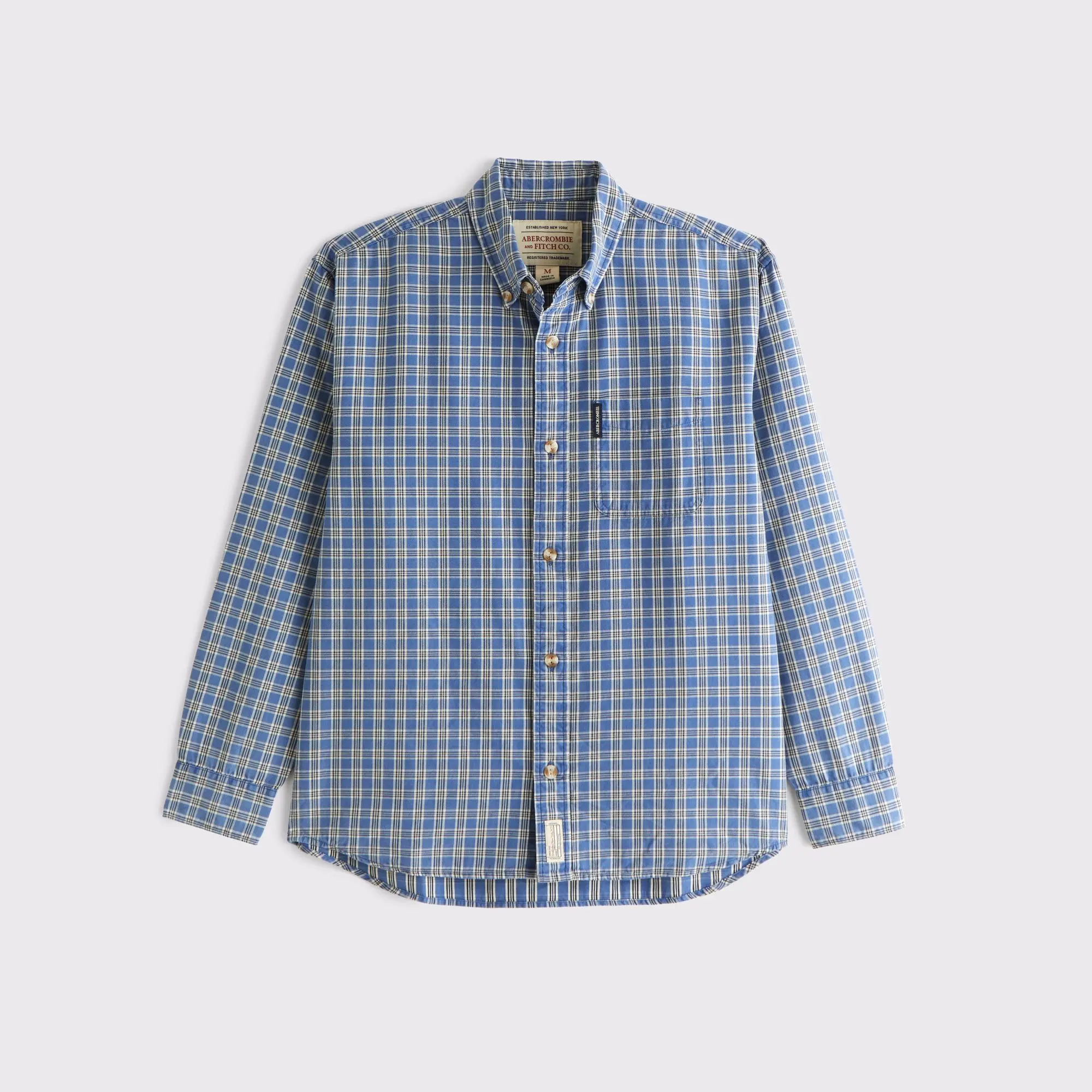 Abercrombie & Fitch Plaid Button-Up Shirt