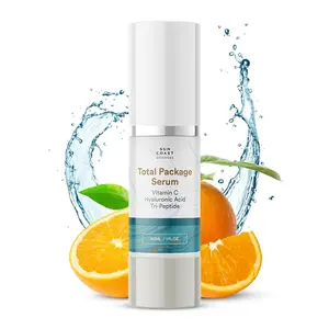 Vitamin C Anti Aging Face Serum with Hyaluronic Acid & Peptides – Hydrating Firming Skin Serum for Wrinkles, Dark Spots & Smooth Skin – 1 Fl Oz