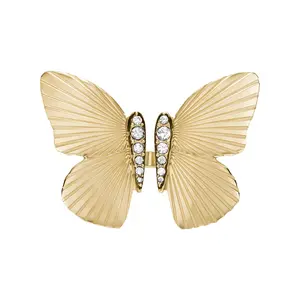 Fossil Women's Butterfly Collection Gold-Tone Stainless Steel Center Focal Ring