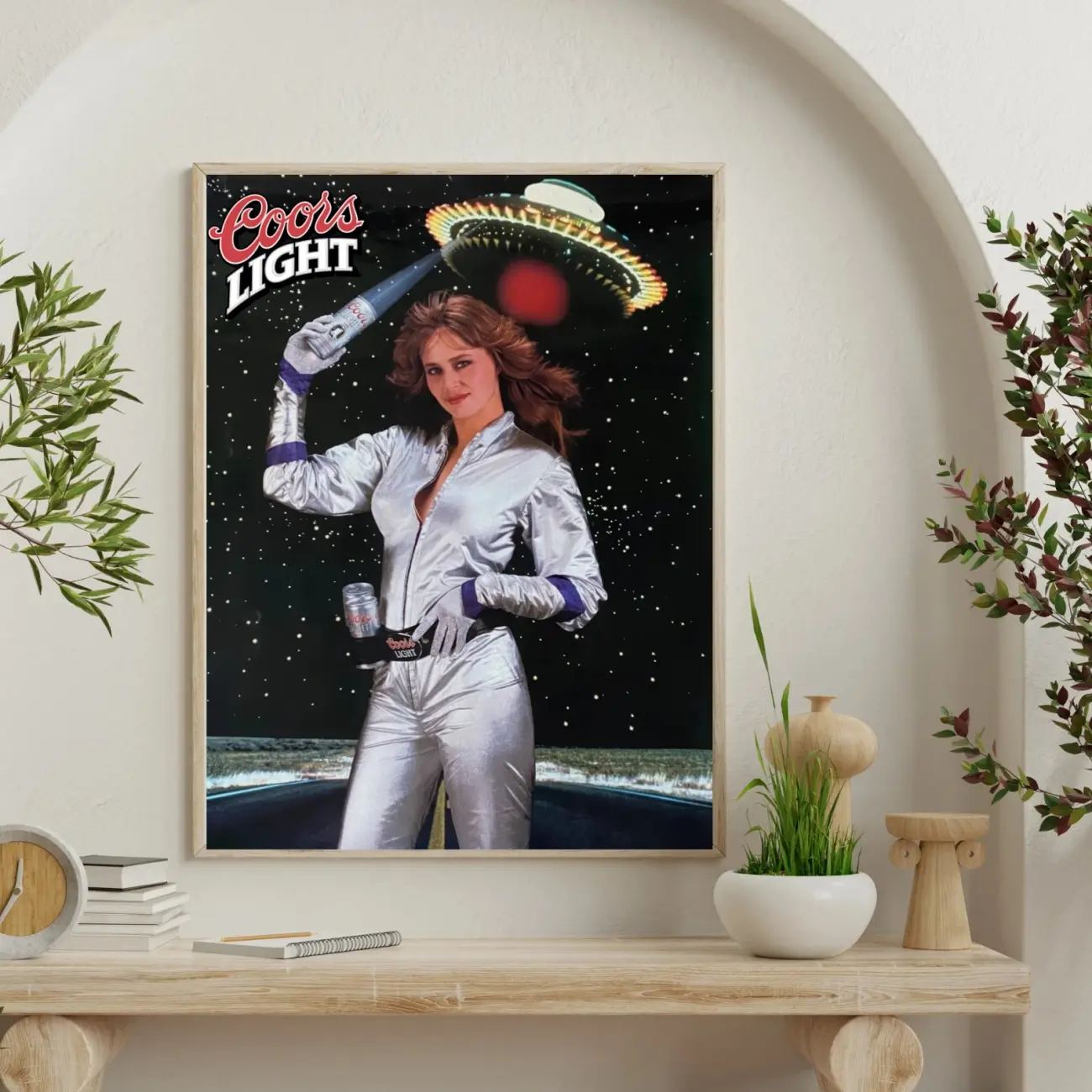 Huge Vintage Retro Beer Poster Coors Light Classic 80s ART d�cor zz279