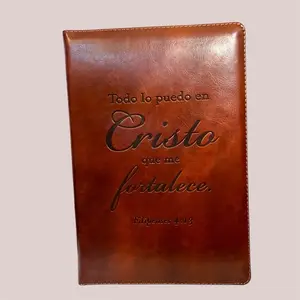 BIBLIA DE ESTUDIO ARCOÍRIS RV1960  EN COLOR CAFÉ  CON CIERRE