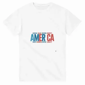 America 4th of July Heavyweight Unisex Crewneck T-shirt OCE