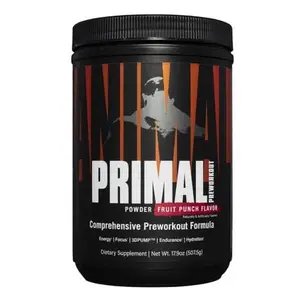 Animal Primal Pre Workout – High-Stim Formula with 3DPump, 3200mg Beta-Alanine, 300mg Caffeine – Extreme Energy, Focus & Pumps – 20.3g Serving