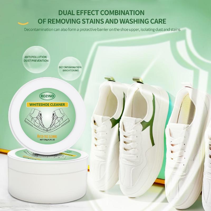 ROZINO White Shoe Cleaner Multi-purpose leather cleaner for the protection of leather products and other areas that need cleaning. Footwear Bedroom Walking Knee One Boxed Set [New Experience]