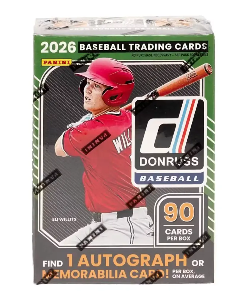New 2026 Panini Donruss Baseball Blaster Box Set, Sports Trading Card Collectible with Potential Autograph Inserts