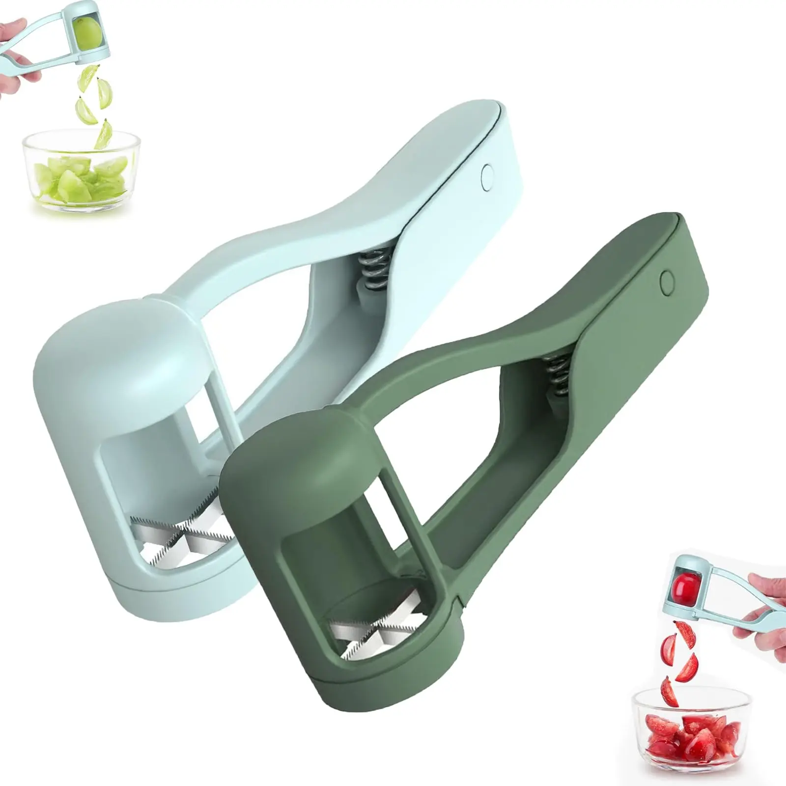 Grape slicer kitchen gadget Grape Cherry Slicer Cutter Tool Auxiliary Kitchen Food Fruit Splitter Easy carry