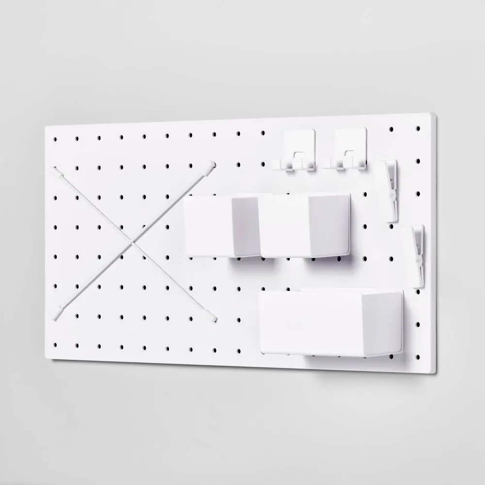 13" x 26" Pegboard Set White - Brightroom 13" x 26" Pegboard Set White - Brightroom