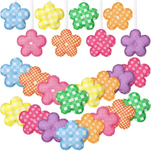 16 Pcs Spring Easter Decorations for Tree Daisy Flower Hanging Ornament Spring Daisy Hanging Home Decoration Easter Floral Garlands for Party Supplies(Cute)