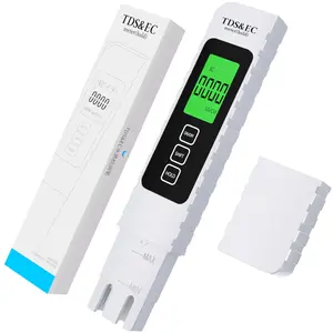 4-in-1 Digital Water Tester | TDS/EC/Temperature (°C/°F) | 0-9999 ppm Accurate Water Quality Meter for Drinking Water, Hydroponics, Aquariums, RO Systems & Pools | 2025 New Upgrade