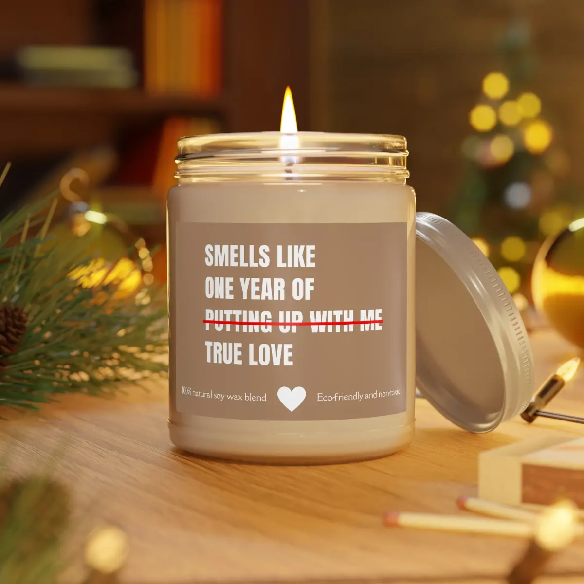 First Anniversary Gift, Anniversary Candle, 1 Year Wedding, Anniversary Gifts for Wife Funny, Present From Husband Scented Candle 9 oz