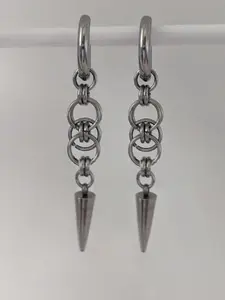 Punk Style Chain Design Dangle High Quality Earrings, Fashionable Jewelry for Women & Men, Trendy All-match & Exquisite Jewelry for Birthday Gift