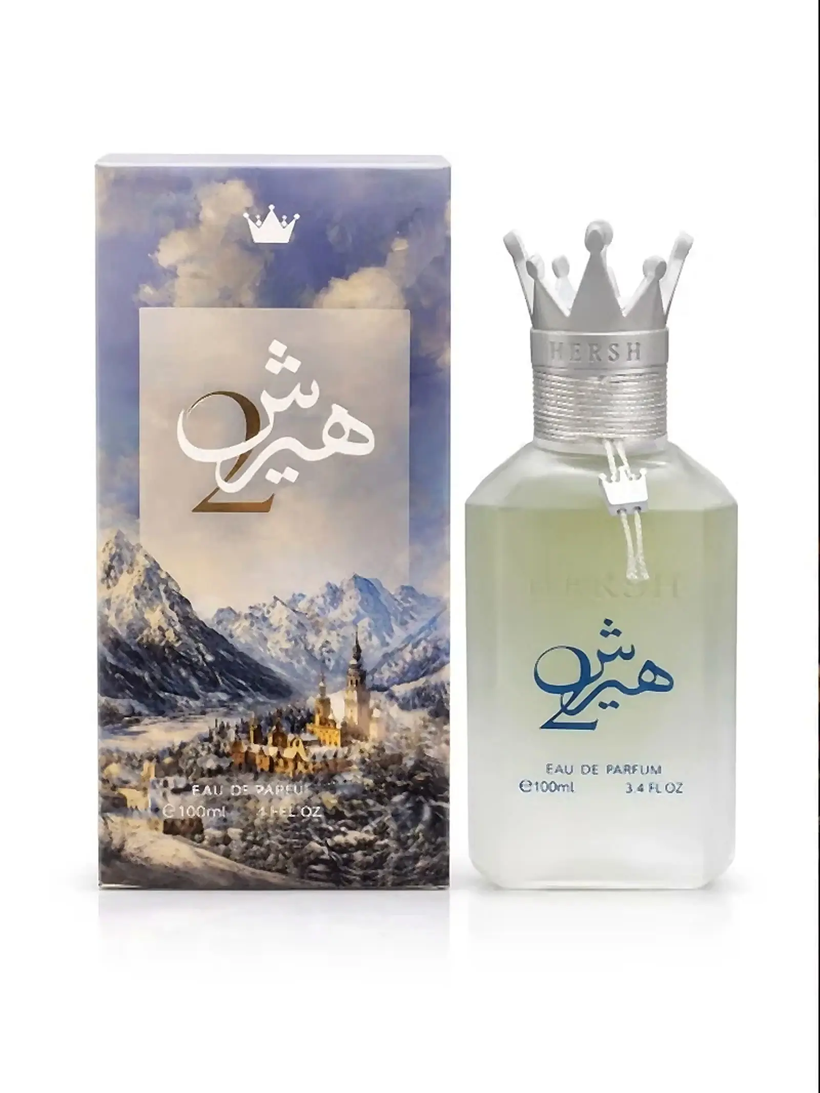 Hersh 2 Unisex EDP Perfume 100ml (3.4oz) by Al Ezz Oud- Citrus-Spicy, Aromatic Woody, Fruit-Based, Clean Citrus Packaged Fragrance, Aromatic Woody Fragrance, Packaged Unisex Fragrance