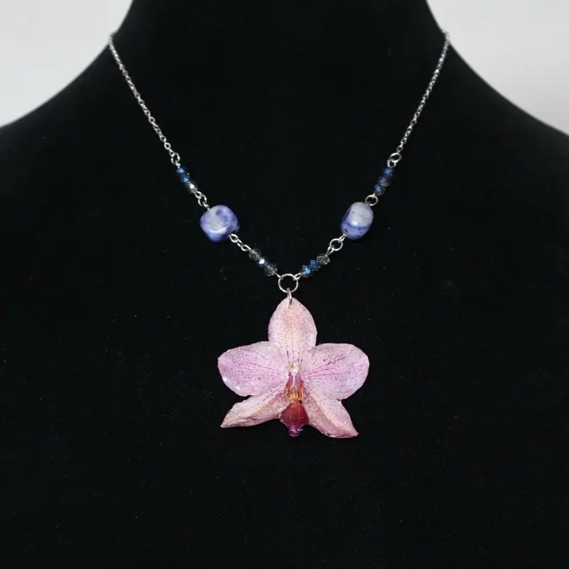 Mix - collar con orquídea natural