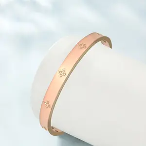 18K Gold Plated Diamond Bracelet for Women - Simulated Diamond Frame Copper Bracelet with Cubic Zirconia, Gift for Women