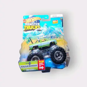 2022 Hot Wheels Monster Trucks 1983 Chevrolet Silverado - Classic Hot Wheels Design with Unique Features