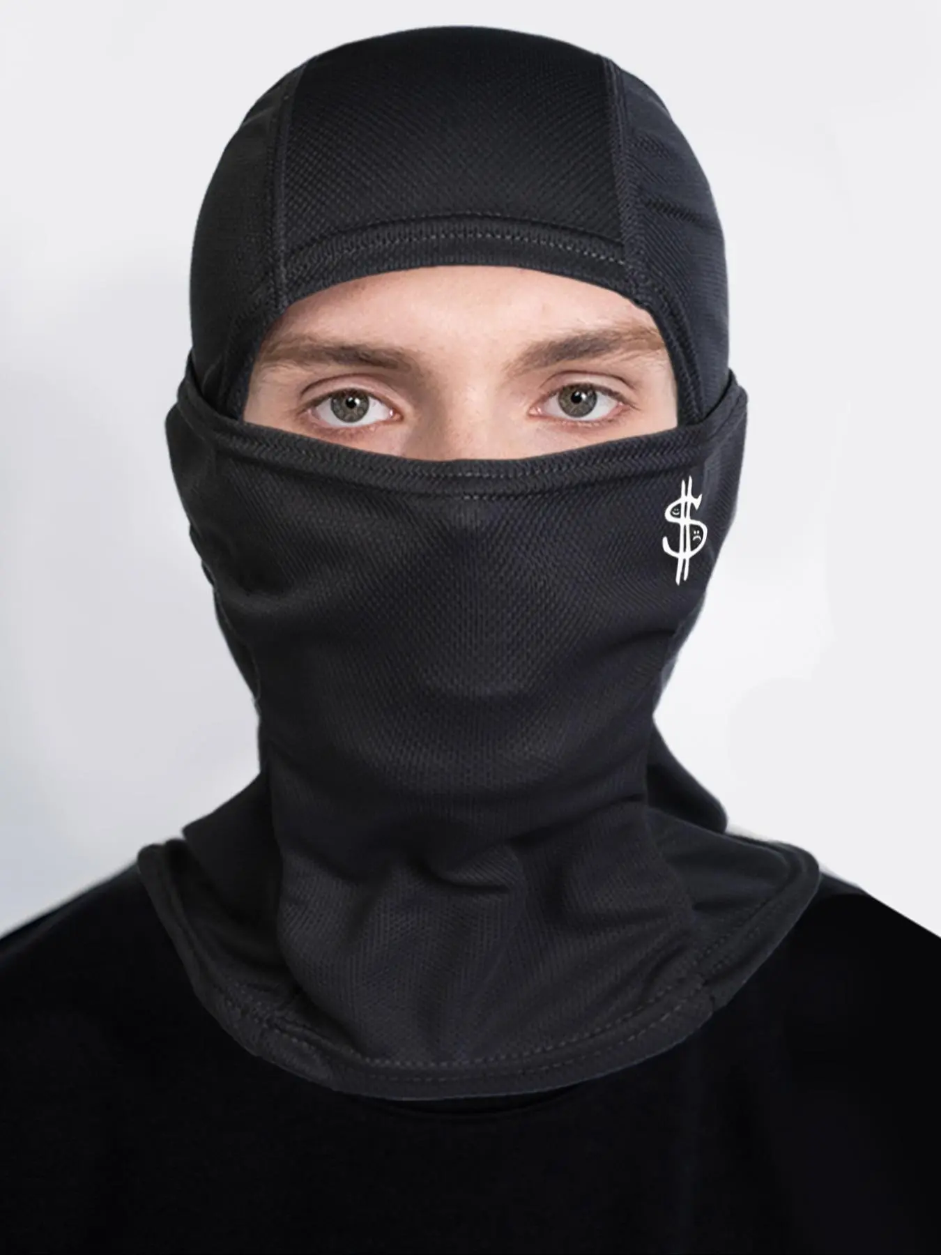 Letter Print Windproof Balaclava, Breathable Full Face Mask, Outdoor Sports Face Cover for Men & Women, Cycling Face Mask for Motorcycle, Bicycle