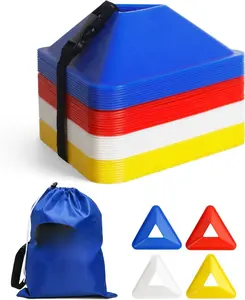 Cones - 40 Pack  Cones for Agility Drills, Soccer &  Practice (Multiple Shapes)