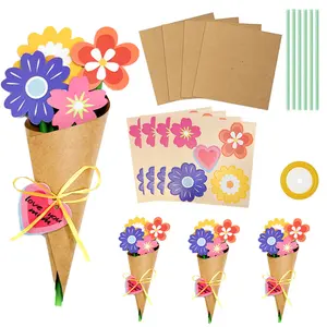 Flower Bouquet Making Kit, 6/1224pcs/set DIY Bouquet Making Kit, Flower Bouquet Making Supplies for Teacher's Day, Mother's Day, Party Gift