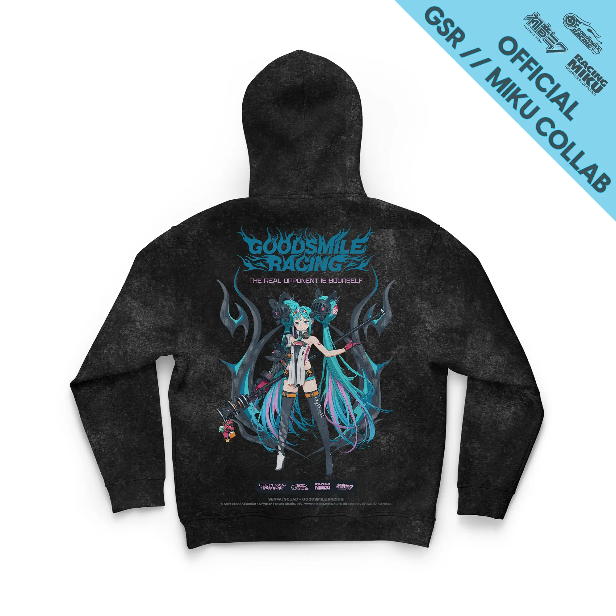 Senpai Squad x Goodsmile Racing Miku 2026 Ver. Zip Up Hoodie